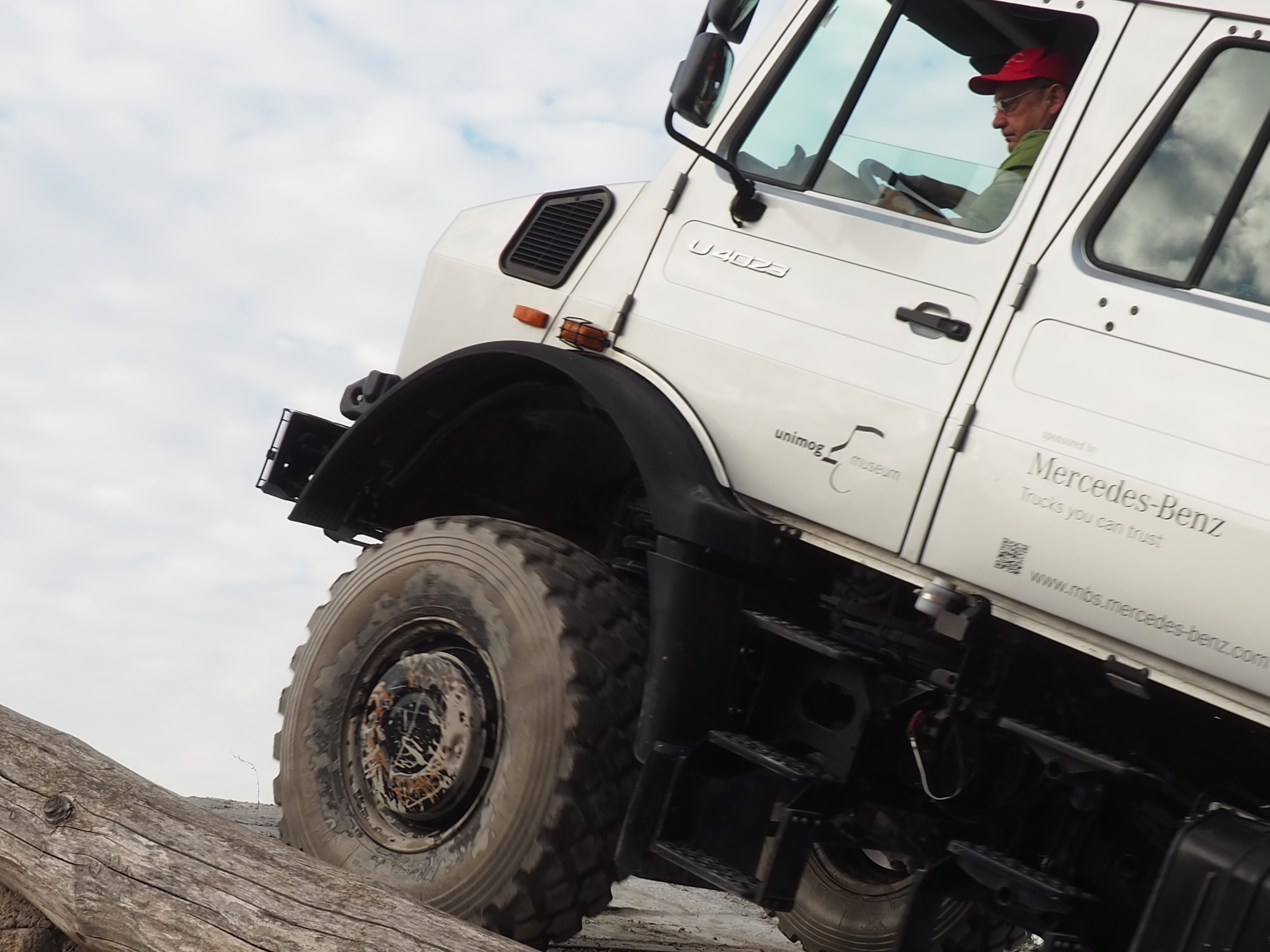 Steil hinauf im Unimog-Museum Gaggenau